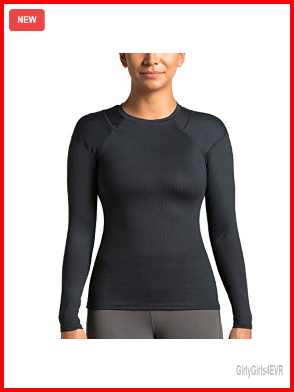 Tommie Copper Shoulder Support Compression Shirt UPF 50 Long Sleeve